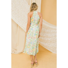 Load image into Gallery viewer, Pretty in Pleats Floral Belted Dress
