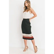 Load image into Gallery viewer, Colorblock Sweater Midi Skirt
