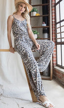 Load image into Gallery viewer, Side Split Leopard Jumpsuit (last one small)
