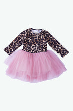 Load image into Gallery viewer, Wild at Heart Tulle &amp; Leopard Dress
