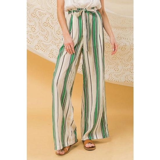 Lucky Stripes Paperbag Pants