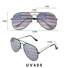 Load image into Gallery viewer, Seeing Stars Patriotic Aviator Sunnies (2 colors available)
