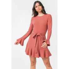 Load image into Gallery viewer, Flirty &amp; Flouncy Sweater Dress

