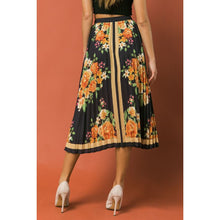 Load image into Gallery viewer, Fallin&#39; For you Floral Pleated Midi Skirt
