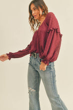 Load image into Gallery viewer, Cranberry Bliss Blouse
