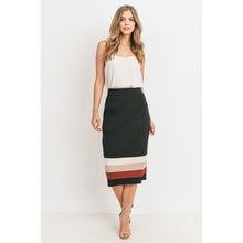 Load image into Gallery viewer, Colorblock Sweater Midi Skirt
