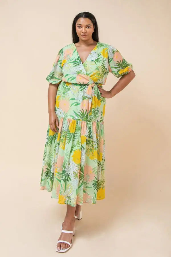 Tropical Summer Nights Dress (Curvy Collection)