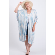 Load image into Gallery viewer, Scattered Blue Kimono (Curvy Collection)

