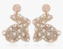 Load image into Gallery viewer, Precious Pearl Bunny Earrings
