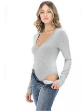 Load image into Gallery viewer, Essential V-Neck Long Sleeve Bodysuit
