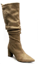 Load image into Gallery viewer, &quot;Amiya&quot; Sleek &amp; Slouchy Taupe Tall Boots
