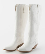 Load image into Gallery viewer, Ain’t My First Rodeo White Western Boots
