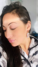Load image into Gallery viewer, Glitzy Gold Gameday Football Earrings
