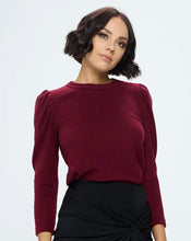 Load image into Gallery viewer, Brushed Burgundy Top (available in Curvy collection)
