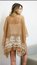 Load image into Gallery viewer, Fresh Floral Embroidered Kimono (2 colors available)
