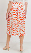 Load image into Gallery viewer, Papaya Punch Pleated Midi Skirt
