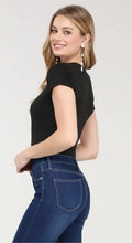Load image into Gallery viewer, Much Needed V-Neck Tee Bodysuit (2 colors available)

