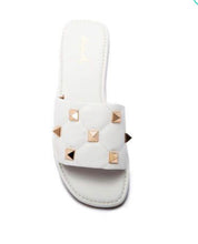 Load image into Gallery viewer, On the Edge &quot;Castel&quot; Studded Sandals
