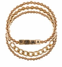 Load image into Gallery viewer, &quot;Mama&quot; Stretch Ball &amp; Chain Bracelet Set

