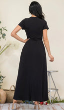 Load image into Gallery viewer, Bombshell Wrap Maxi Dress (Curvy Collection/ 2 colors available)
