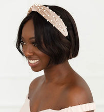 Load image into Gallery viewer, Pretty in Pearls Velvet Headband (4 colors available)
