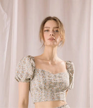 Load image into Gallery viewer, Sweet Pea Eyelet Bustier Crop Top
