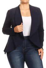 Load image into Gallery viewer, Cozy Lightweight Blazer (Curvy Collection-2 colors available)
