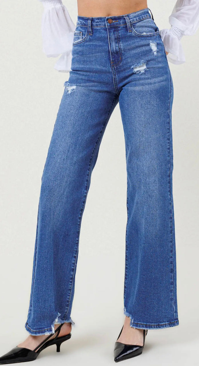 Easy on Me Wide Leg Jeans