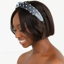 Load image into Gallery viewer, Pretty in Pearls Velvet Headband (4 colors available)
