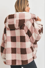 Load image into Gallery viewer, Plush in Plaid Reversible Sherpa Jacket
