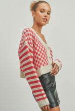 Load image into Gallery viewer, Strawberries &amp; Cream Crop Cardi
