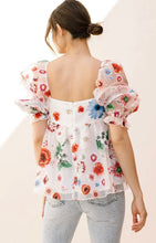 Load image into Gallery viewer, Etched in Floral Babydoll Top
