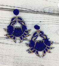 Load image into Gallery viewer, The Blue Crab Earring
