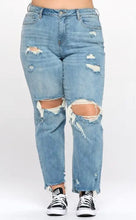 Load image into Gallery viewer, Distressed Boyfriend Jeans (Curvy Collection)
