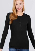 Load image into Gallery viewer, Essential Henley Thermal (2 colors available)
