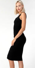Load image into Gallery viewer, Hug those Curves Ribbed Button Dress
