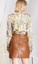 Load image into Gallery viewer, Chic Camel Faux Leather Skirt
