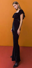 Load image into Gallery viewer, Black Velvet If You Please Jumpsuit
