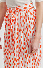 Load image into Gallery viewer, Papaya Punch Pleated Midi Skirt
