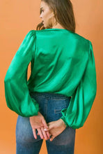 Load image into Gallery viewer, Lucky Shamrock Silky Surplus Bodysuit
