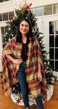 Load image into Gallery viewer, Pocketed Plaid Wrap
