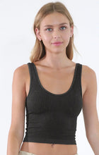 Load image into Gallery viewer, Two-Way Ribbed Crop Top (2 colors available)
