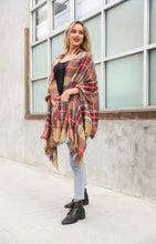 Load image into Gallery viewer, Pocketed Plaid Wrap
