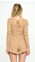 Load image into Gallery viewer, Sweet Caramel Delight Knit Romper
