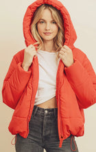 Load image into Gallery viewer, Crimson Tide Puffer Hooded Jacket
