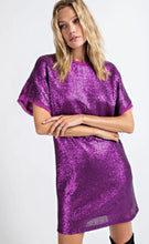 Load image into Gallery viewer, Mystical Magenta Matte Sequin Dress
