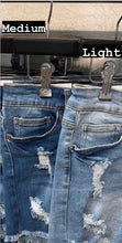 Load image into Gallery viewer, Distressed Denim Shorts (Sizes 8-14)
