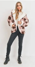 Load image into Gallery viewer, Plush in Plaid Reversible Sherpa Jacket
