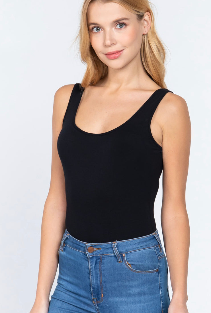 Must Have Bodysuit Scoop Tank (2 colors available)