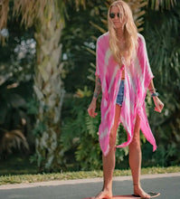 Load image into Gallery viewer, Tie Dye Tassel Kimono (3 colors available)
